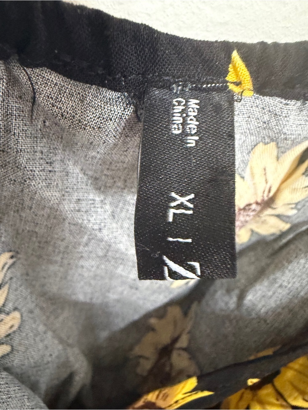 Zaful Black Sunflower Print Romper with Yellow Blooms - Picture 6 of 9